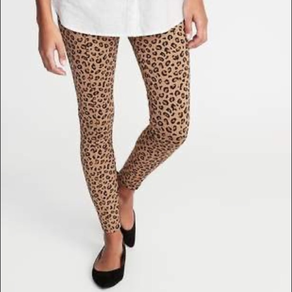 Old Navy Leopard Stevie Pant XL